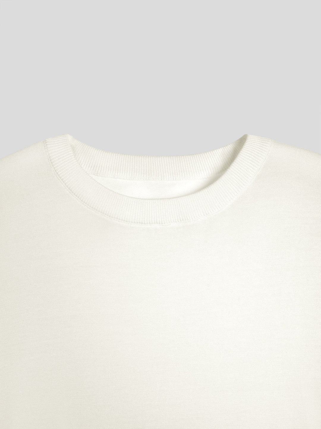 CoolKnit Color Blocked Cuffs Short Sleeve Knitted T-Shirt