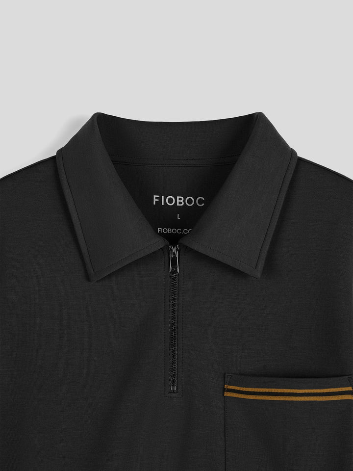 Modal Blend Half Zip Polo