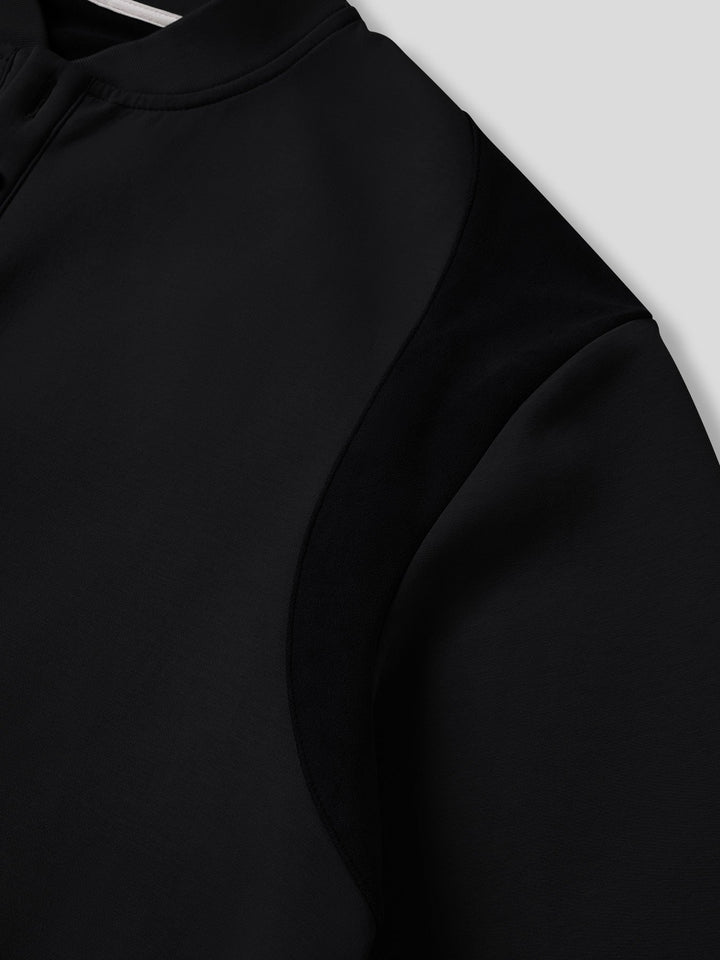 CozySpacer SuedePatch Button Sweatshirt